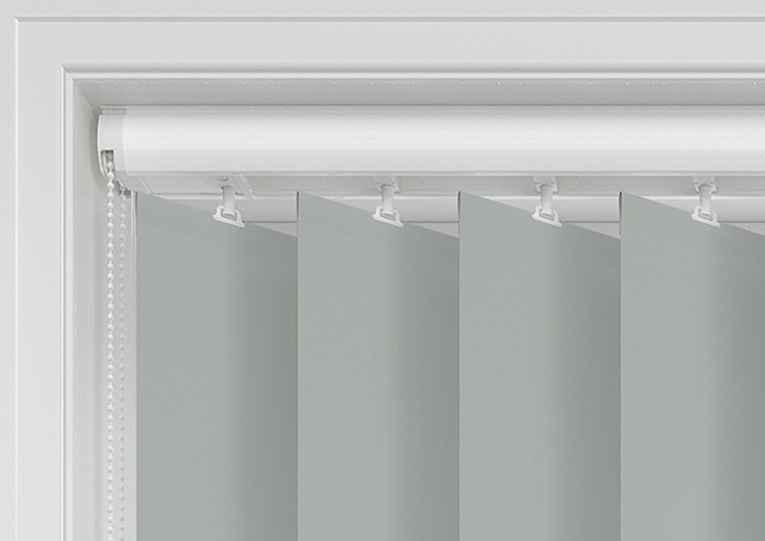 Trinity (FR Blackout), Heron Grey - Vertical Blind - Image 13
